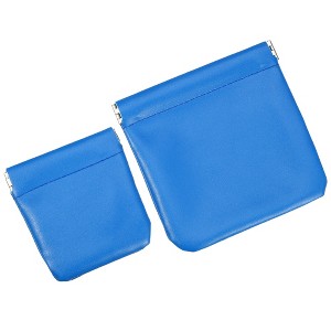 Unique Bargains Mini Portable PU Leather Jewelry Storage Makeup Bag 2 Pcs - 1 of 4