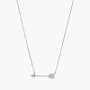 Bearfruit Jewelry Sterling Silver 18k Gold Plated Chevron Arrow Pendant Necklace - 3 of 4