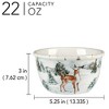 Certified International Set of 4 22oz Winter's Frost Ice Cream Bowls - 2 of 4