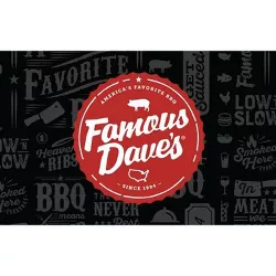 Famous Dave's BBQ Gift Card $150 (Email Delivery)