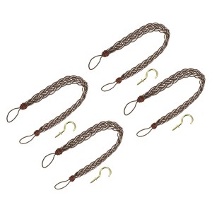 Unique Bargains Hand Woven Decorative Braided Curtain Tiebacks - 1 of 4