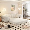 Lycvki 78.7" Multi-Functional Foldable Sofa Bed 3-in-1,Teddy Fabric Foam-Filled - 2 of 4
