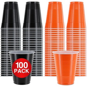 SparkSettings Disposable Plastic Cups 18oz, 50 Pack - 1 of 4