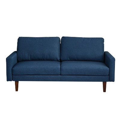 Linen Sofa Modern Couch Comfy Loveseat with Wooden Legs for Living Room, Bedroom, Office