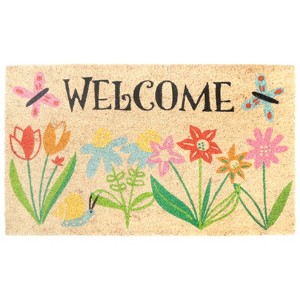 A1HC Natural Coir Doormat, 18" x 30", Heavy-Duty, Non-Slip PVC Backing Entrance Mat - 1 of 4