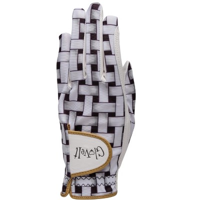 Glove It Ladies Golf Glove - Lightweight and Soft Cabretta Leather Golf Glove for Womens, features UV Protection - Shadow Weave  (Large)