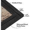 Americanflat 18x24 Rustic Picture Frame in Black with Textured Wood and Plexiglass - Horizontal and Vertical Formats for Wall - 3 of 4