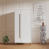 NicBex Armoire Wardrobe Closet Storage Cabinet with Double Doors & Shelves for Bedroom - 2 of 4