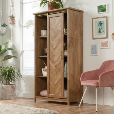 Sindoori Mango Brown Adjustable Shelving Storage Cabinet