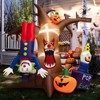 Tangkula 8ft Tall Halloween Inflatable Decoration Blow Up Dead Tree ...