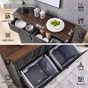 Tilt-Out Trash Cabinet, Hidden Trash Can with 20 Gallon Storage, Wooden Hidden Garbage Can Cabinet with 2 Drawers for Kitchen & Living Room - 3 of 4