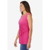 Woman Within Plus Size Sleeveless Side Tie Tank - 4 of 4