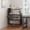 Fortune Candy 45.7'' Tall 4 Tier Pantry Cabinet with 3 Door, Recyoled Metal - 4 of 4