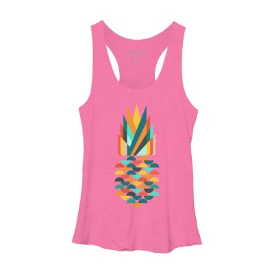 Women's Design By Humans Geometric Pineapple By radiomode Racerback Tank Top