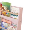 3 Tier Floor Standing Bookshelf, Modern Open Storage Display Bookshelf, Kids Bookcase Storage Organizer For Living Room Kids Room Bedroom Nursery - 4 of 4