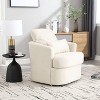 NicBex Teddy Swivel Barrel Accent Chair,Upholstered Swivel Living Room Chairs with Curved Backrest,Cozy Armchair,Accent Chairs for Living Room - 2 of 4