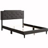 Passion Furniture Deb Dark Grey Adjustable Queen Panel Bed - 3 of 4