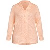 Avenue Women's Plus Size Button Through Sleep Top - 4 of 4