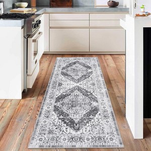 Coucheta Area Rugs Machine Washable Stain Resistant Non-Slip Vintage Low Pile Carpet for Living Room Bedroom Nursery,  Multi-Color & Size - 1 of 3