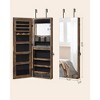 SONGMICS 2 Drawers Mirror Jewelry Cabinet Makeup Armoire Organizer, Wall or Door Mount Storage Cabinet - 3 of 4