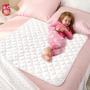 The Lakeside Collection 36” Square Microfiber Washable Mattress Protector - Bedding Pee Pad - 1 of 4