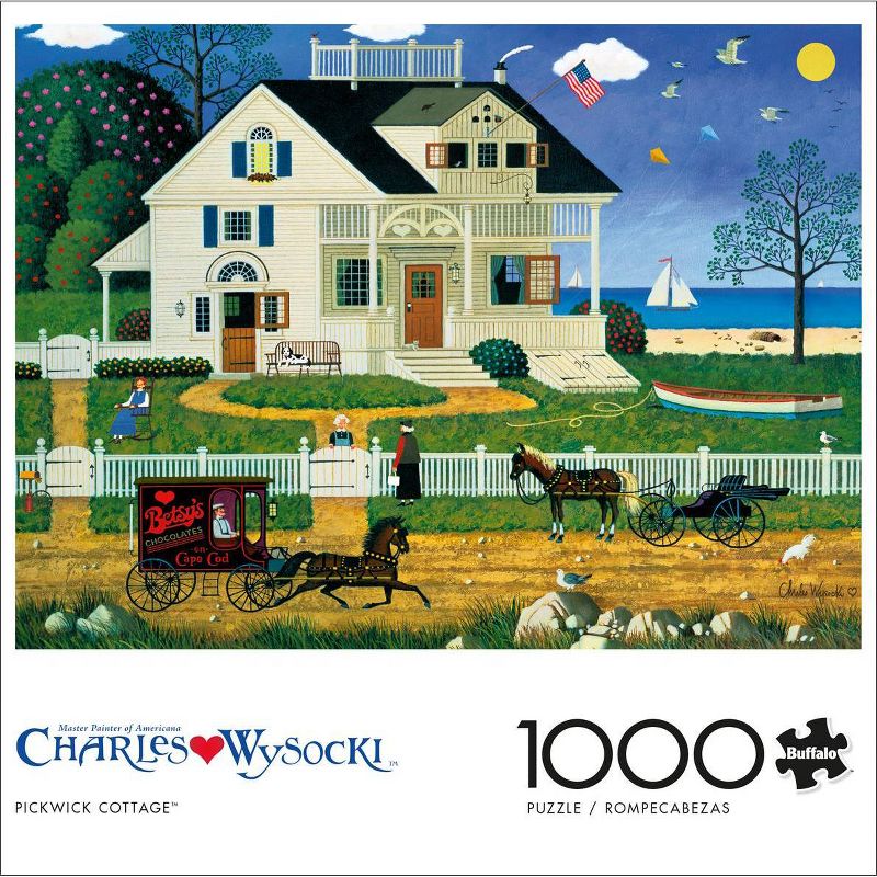 Buffalo Games Charles Wysocki: Pickwick Cottage Jigsaw Puzzle - 1000pc, 5 of 7
