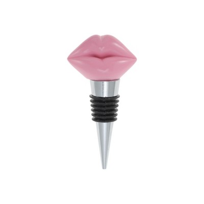 Unique Bargains Bottle Stoppers 3D Lips Aluminum Alloy Resin TPR 3.54"x1.73"x0.79" 1 Pc