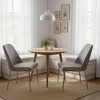 LeisureMod Lumen Dining Chair – Modern Upholstered Kitchen Chair with Gold Steel Legs, Ergonomic Accent Chair - 2 of 4
