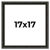 PosterPalooza | Square Antique Black Picture Frame - UV Acrylic, Foam Board Backing, Hanging Hardware - 2 of 4