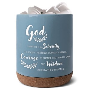 Elanze Designs Serenity Prayer Sky Blue X-Large Cork Bottom Kitchen K-Cup Coffee Pod Holder - 1 of 1