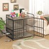 JUJABU 39'' Indoor Metal Dog Crate with Double Doors - 2 of 4
