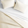 Quilted Coverlet and Shams Set Damask Square Herringbone Pattern - Becky Cameron - 2 of 4
