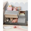 Set of 4 Stackable Storage Bins with Magnetic Closures, Storage Boxes with Lids, Clothes Organizers - 3 of 4
