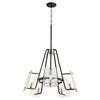 Quorum Lighting Tioga 5 - Light Chandelier in  Noir/Aged Brass - 4 of 4