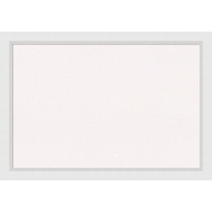 Amanti Art Cork Board Wood Framed Blanco White Bulletin Board, Organization Board, Pin Board - 1 of 4