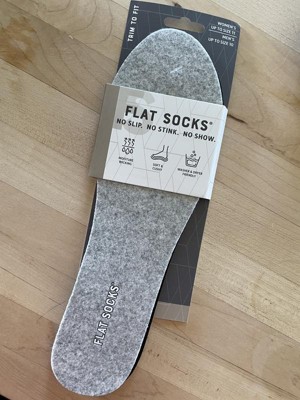 Flat Socks No Show Cushioned Socks - Gray : Target