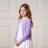 Hope & Henry Girls' Scallop Edge Mesh Dot Cardigan, Kids - 2 of 4