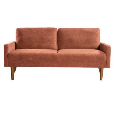 CAVINAS Modern & Vintage Loveseat Sofa, Velvet Upholstered 2 Seater Sofa Couch with Sleek Design, for Home, Apartment or Office