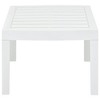 vidaXL Patio Table White 30.7 in.x21.7 in.x15 in. Plastic - 3 of 4