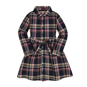 Hope & Henry Girls' Tie-Waist Shirtdress, Toddler - 1 of 4