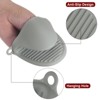 Unique Bargains Silicone Heat Resistant Anti-Slip Waterproof Mitts 2 Pcs - 4 of 4