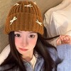 Anna-Kaci Women's Ribbed Knit Beanie with Bow Accents - Cute Soft Winter Hat for Casual Daily Wear - 3 of 4