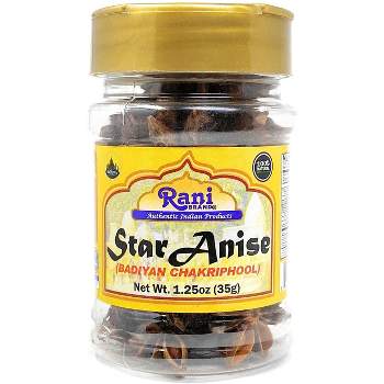 Star Anise Seeds (Badian Khatai)  - 1.25oz (35g) -  Rani Brand Authentic Indian Products