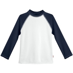 City Threads Girls UPF 50+ Color Block Long Sleeve Rashguard Tee - USA-Made - 1 of 4