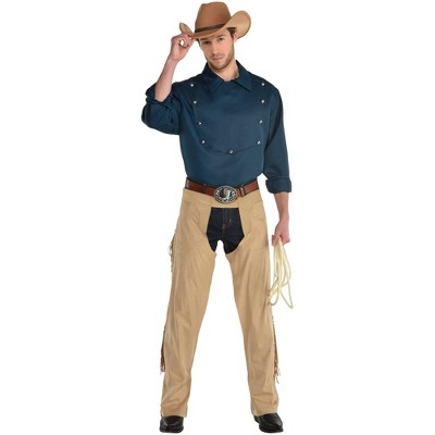 Adult Cowboy Shirt Halloween Costume Top One Size