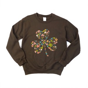 Simply Sage Market Women's Graphic Sweatshirt Color Shamrocks - 1 of 4