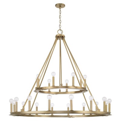 Capital Lighting Pearson 24 - Light Chandelier in  Aged Brass
