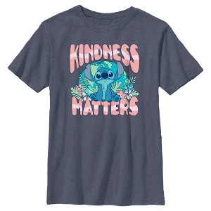 Boy's Lilo & Stitch Kindness matters Stitch T-Shirt - 1 of 3