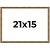 PosterPalooza | Textured Gold Picture Frame - UV Acrylic, Backing Board, Hanging Hardware Included - 3 of 4
