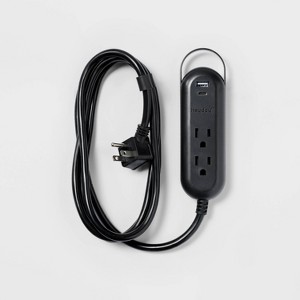 6' 2-Outlet Indoor Extension Cord with USB and USB-C Ports - heyday™ - 1 of 3